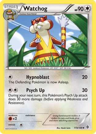 Watchog 119 - Reverse Holofoil Boundaries Crossed - Uncommon