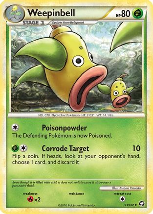 Weepinbell 053 - Reverse Holofoil Triumphant - Uncommon