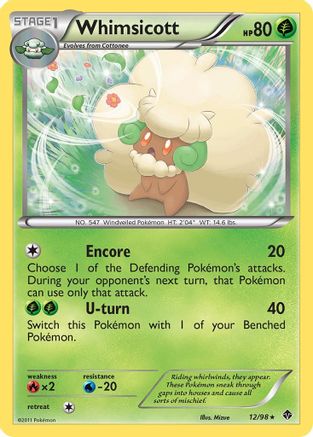 Whimsicott (12) 012 Emerging Powers - Rare