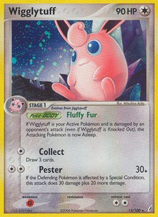 Wigglytuff 013/100 - Holofoil Crystal Guardians - Holo Rare
