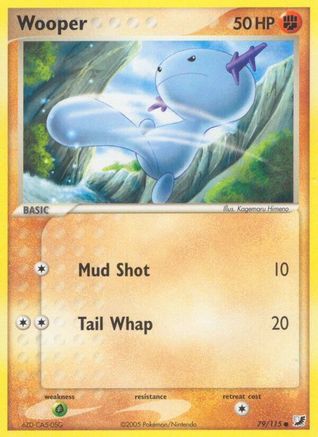 Wooper 079/115 - Reverse Holofoil Unseen Forces - Common