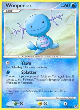 Wooper 118/132 Secret Wonders - Common