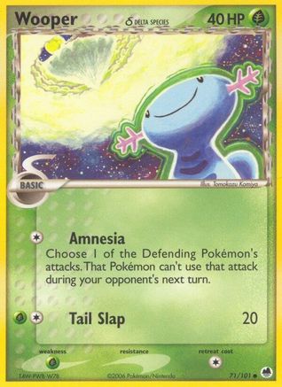 Wooper (Delta Species) 071/101 - Reverse Holofoil Dragon Frontiers - Common