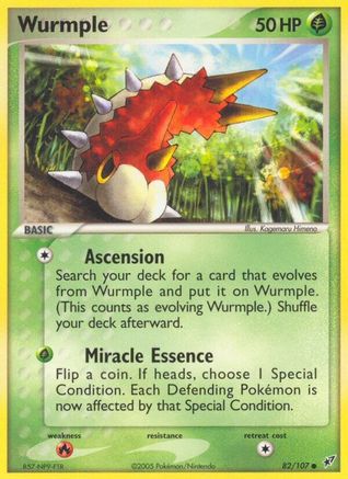 Wurmple 082 - Reverse Holofoil Deoxys - Common