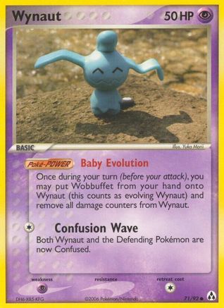 Wynaut 071/92 - Reverse Holofoil Legend Maker - Common
