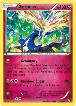 Xerneas 096/146 - Reverse Holofoil XY Base Set - Rare