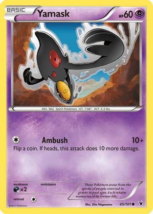 Yamask (45) 045 - Reverse Holofoil Noble Victories - Common
