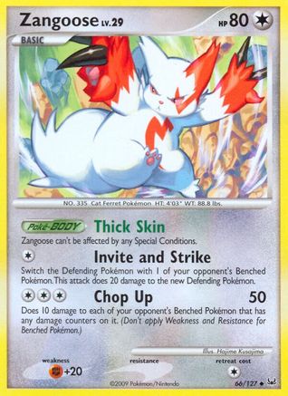 Zangoose 066 Platinum - Uncommon