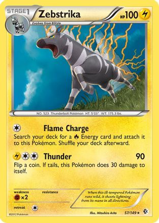 Zebstrika 057 - Holofoil Boundaries Crossed - Holo Rare