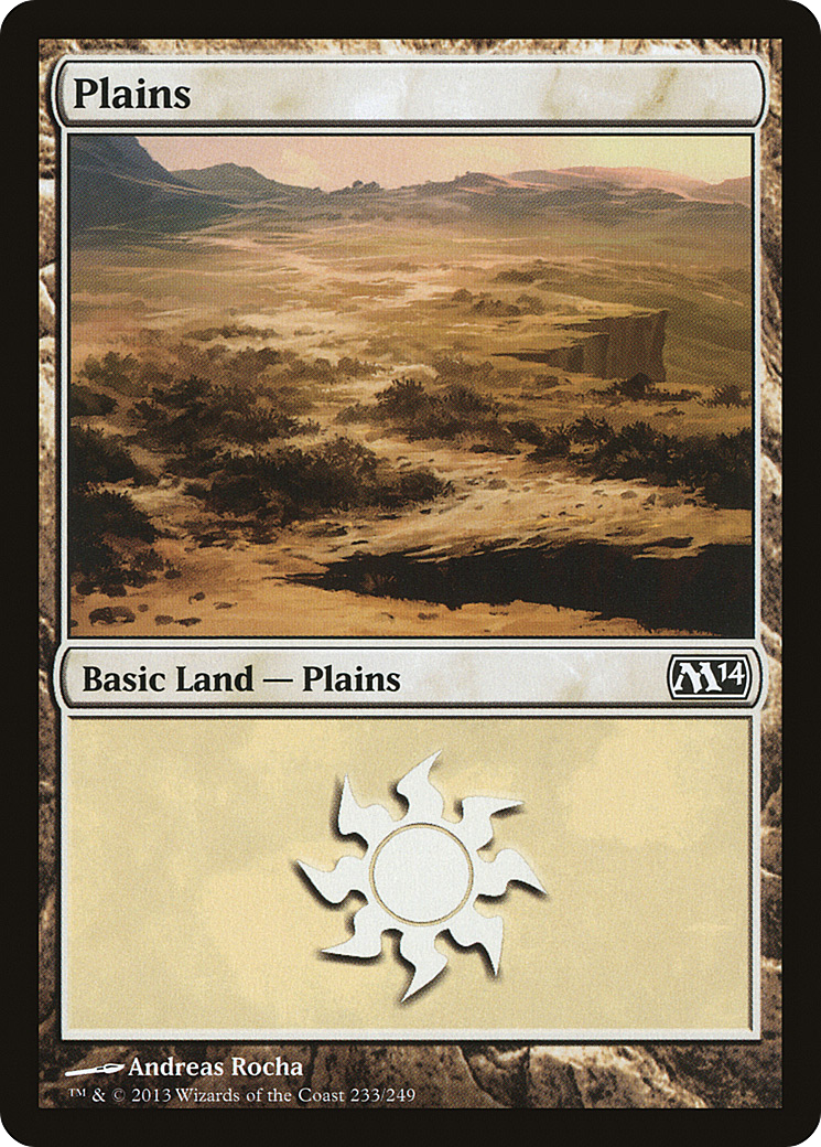 Plains (233) (M14-233) - Magic 2014 Foil