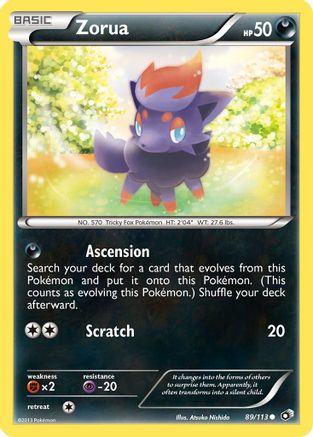 Zorua 089/113 Legendary Treasures - Common