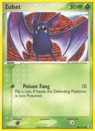 Zubat 088/113 - Reverse Holofoil Delta Species - Common