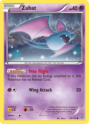 Zubat (53) 053/135 Plasma Storm - Common