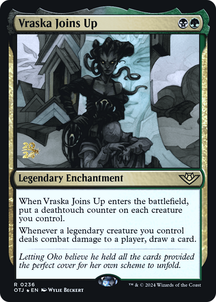 Vraska Joins Up (PRE-236S) - Outlaws of Thunder Junction Promos Foil