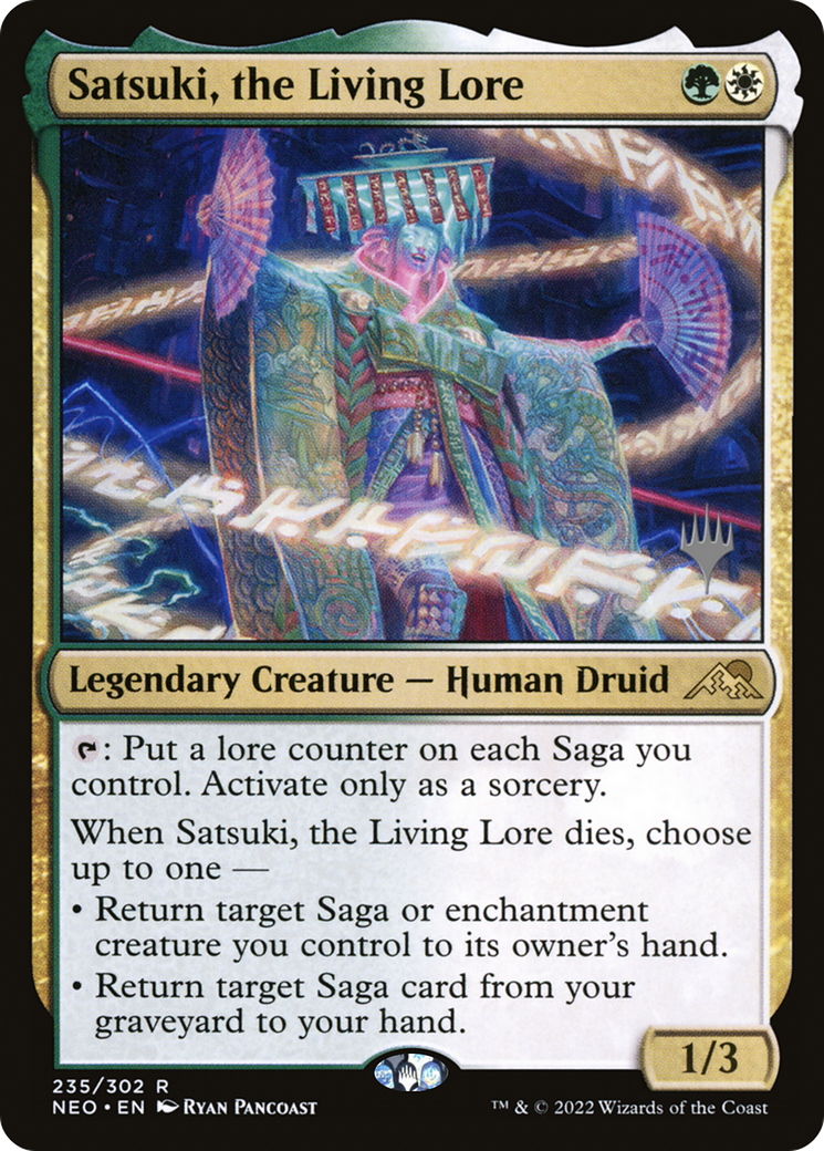Satsuki, the Living Lore (PPNEO-235P) - Kamigawa: Neon Dynasty Promos Foil
