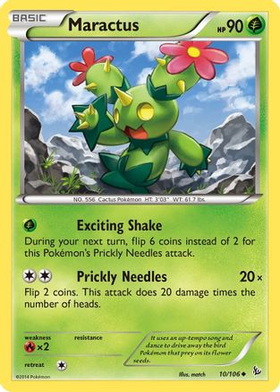 Maractus 010/106 XY Flashfire - Uncommon