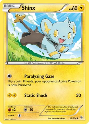 Shinx 032/106 - Reverse Holofoil XY Flashfire - Common