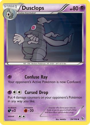 Dusclops 039 XY Flashfire - Uncommon