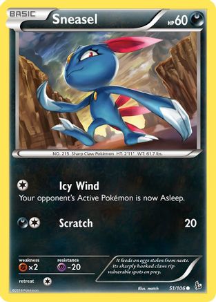 Sneasel (51) 051 XY Flashfire - Common