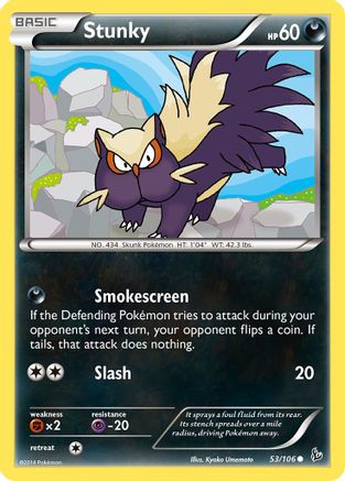 Stunky (53) 053 - Reverse Holofoil XY Flashfire - Common