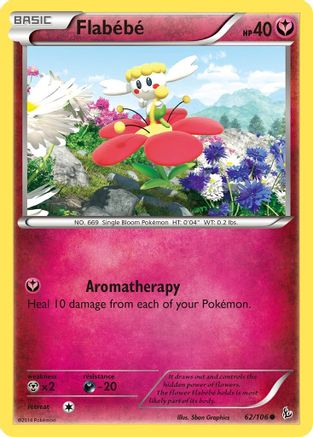 Flabebe (62) 062 - Reverse Holofoil XY Flashfire - Common