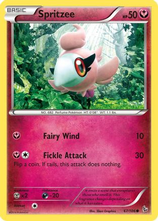 Spritzee 067/106 - Reverse Holofoil XY Flashfire - Common