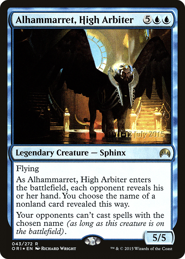 Alhammarret, High Arbiter (PRE-43S) - Magic Origins Promos Foil