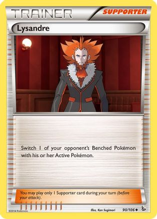 Lysandre 090/106 - Reverse Holofoil XY Flashfire - Uncommon