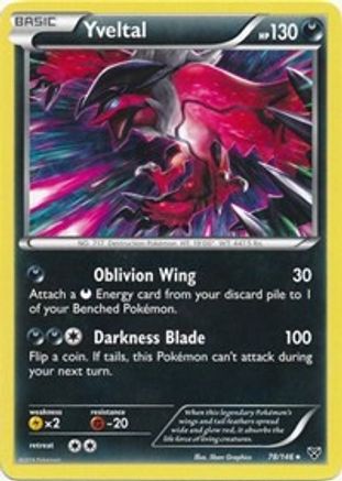 Yveltal 078/146 - Holofoil Deck Exclusives - Holo Rare