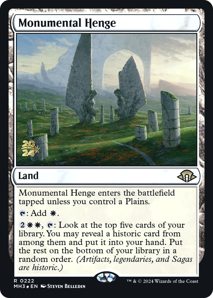 Monumental Henge (PRE-222S) - Modern Horizons 3 Promos Foil