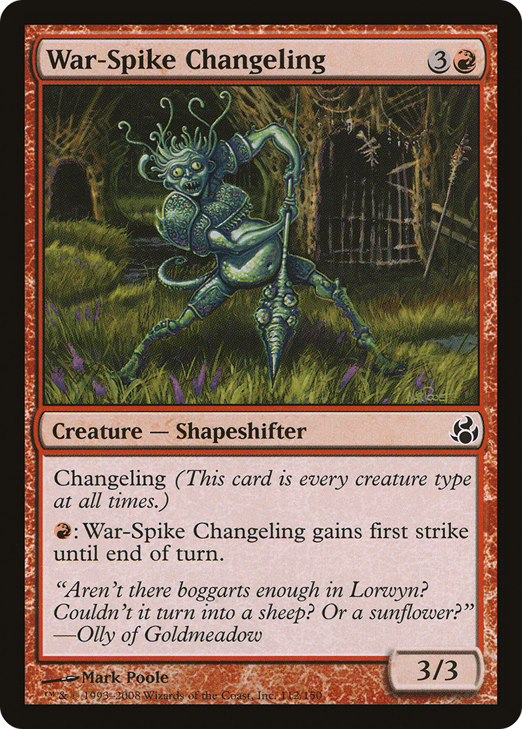 War-Spike Changeling (MOR-112) - Morningtide Foil