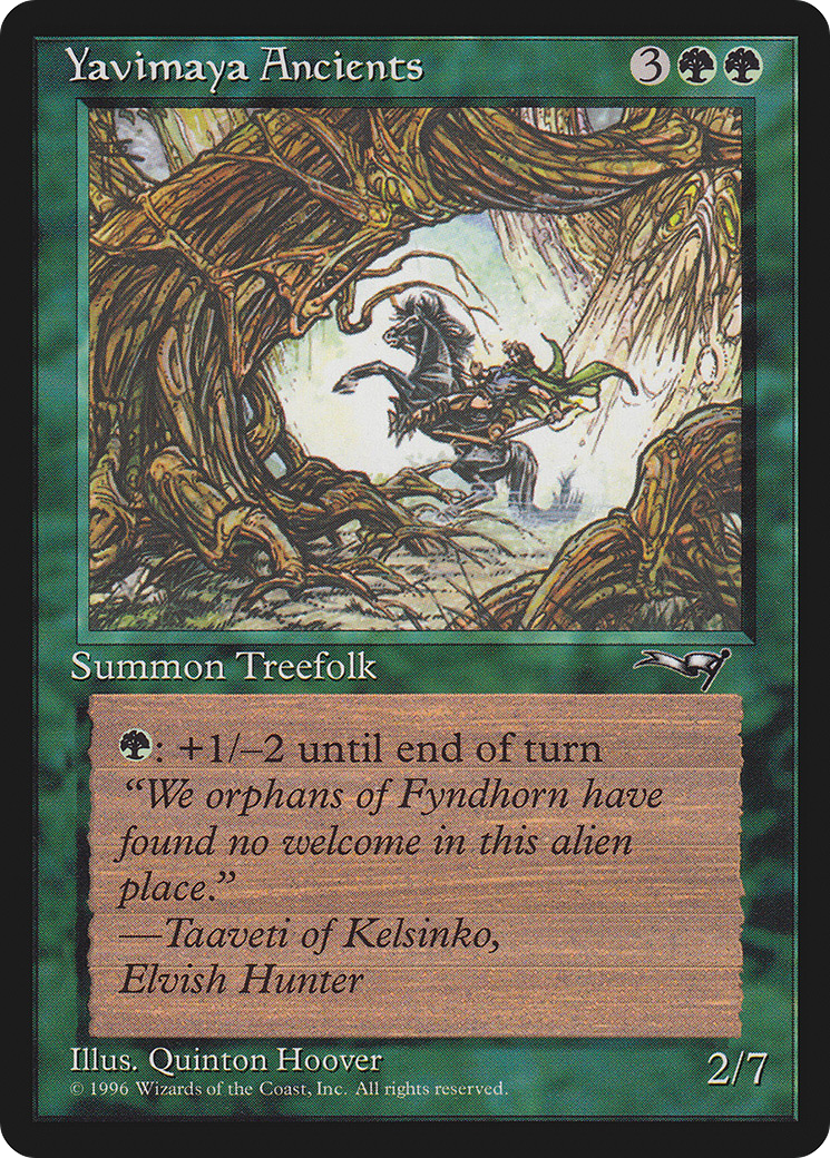 Yavimaya Ancients (Rearing Horse) (ALL-104B) - Alliances