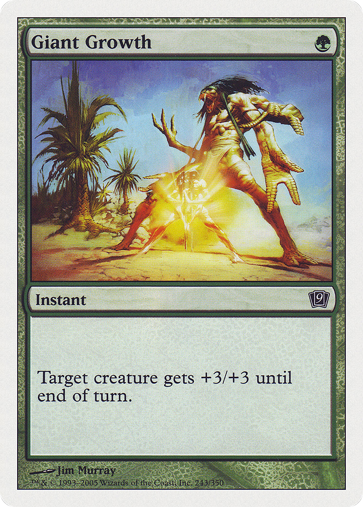 Giant Growth (9ED-243) - Ninth Edition