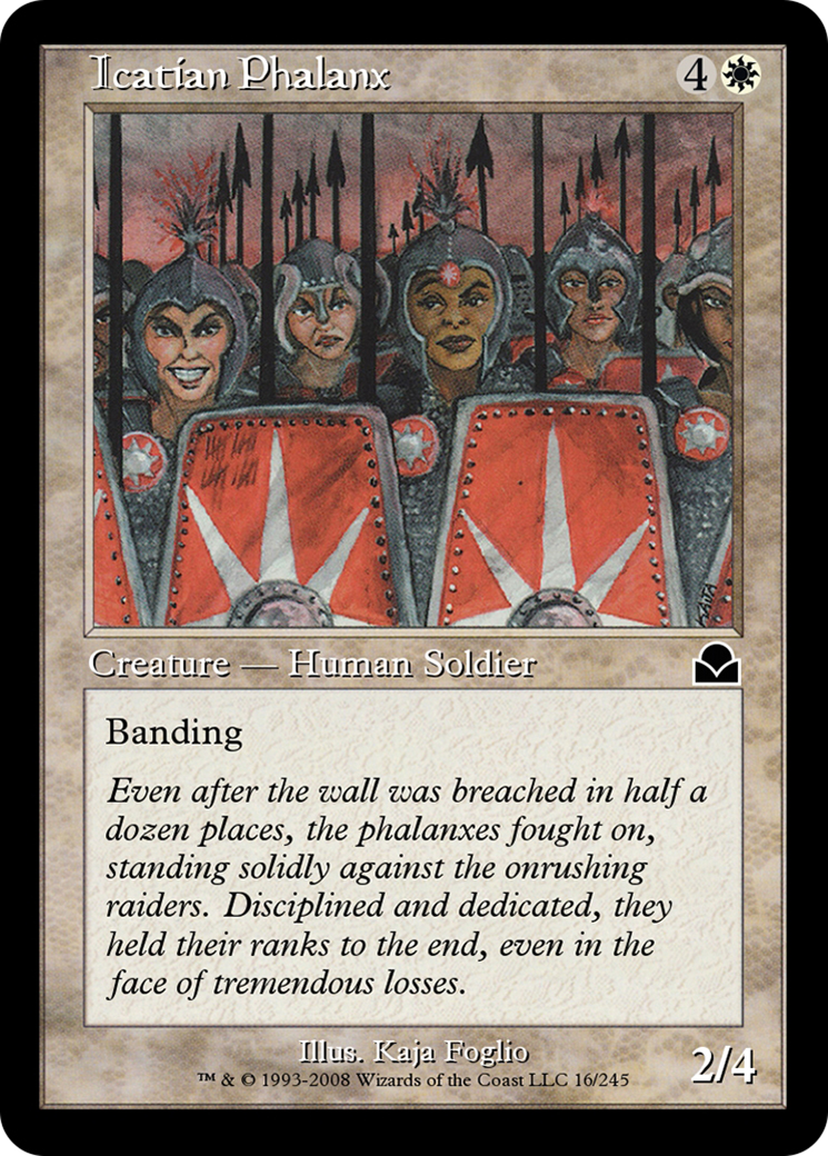Icatian Phalanx (ME2-016) - Masters Edition II Foil