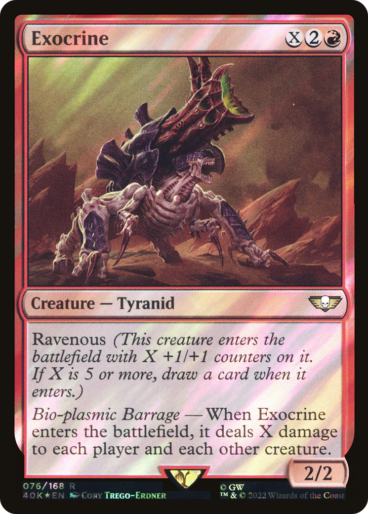 Exocrine (Surge Foil) (40K-76★) - Warhammer 40,000 Commander Foil