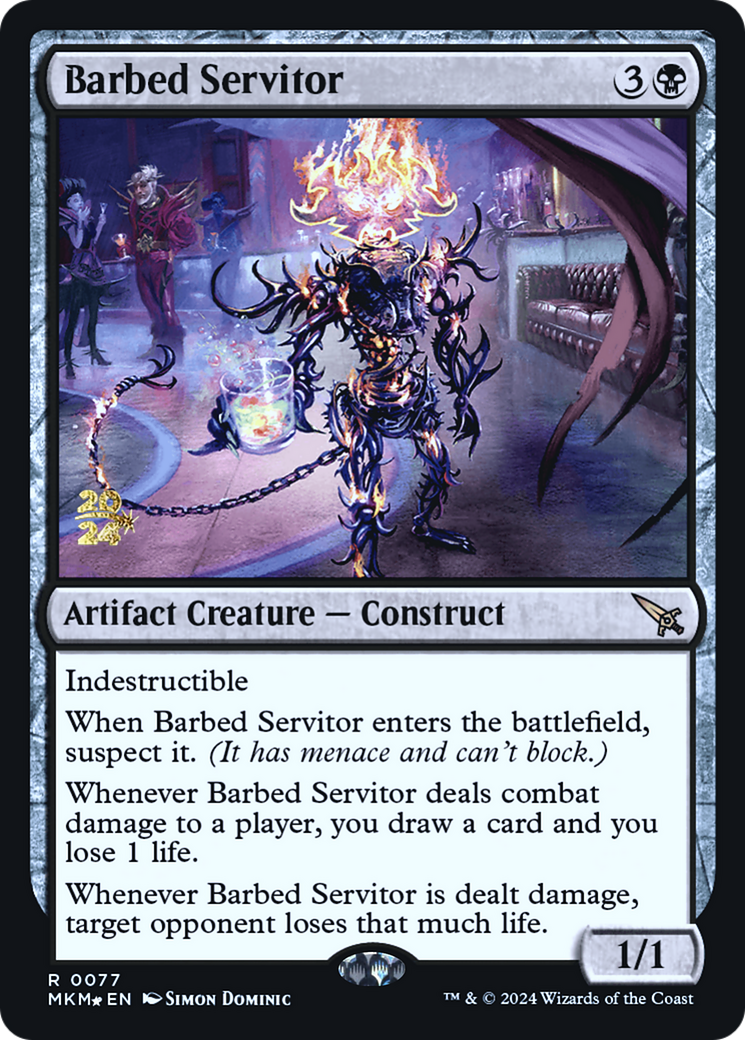 Barbed Servitor (PRE-77S) - Murders at Karlov Manor Promos Foil