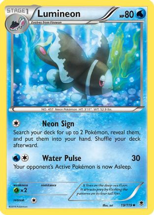 Lumineon 019 XY Phantom Forces - Uncommon