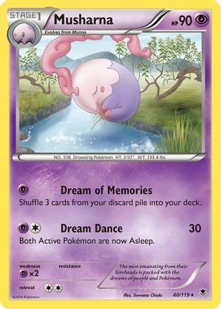 Musharna 040 XY Phantom Forces - Rare