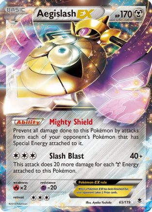 Aegislash EX 065/119 - Holofoil XY Phantom Forces - Ultra Rare