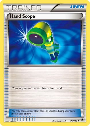 Hand Scope 096 - Reverse Holofoil XY Phantom Forces - Uncommon