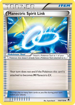 Manectric Spirit Link 100 - Reverse Holofoil XY Phantom Forces - Uncommon