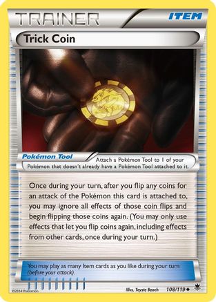 Trick Coin 108/119 XY Phantom Forces - Uncommon