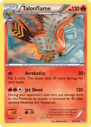 Talonflame 010/119 - Holofoil Deck Exclusives - Holo Rare