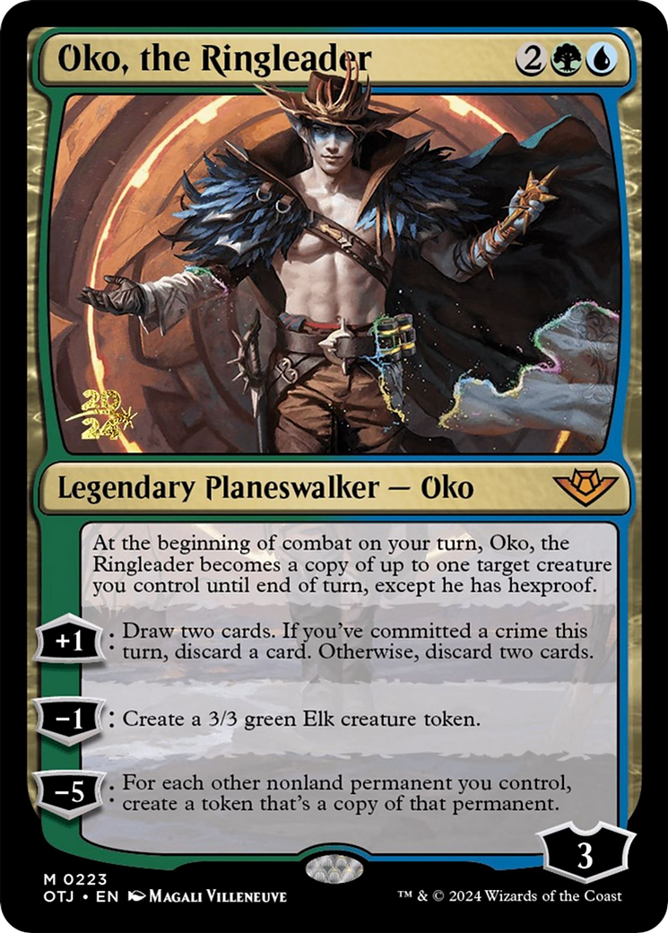 Oko, the Ringleader (PRE-223S) - Outlaws of Thunder Junction Promos Foil
