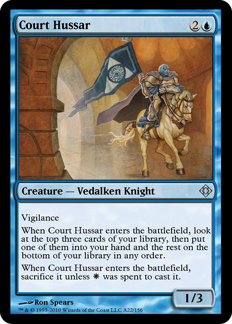 Court Hussar (TD0-A22) - Magic Online Theme Decks