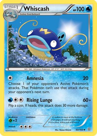 Whiscash 040 XY Primal Clash - Uncommon