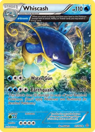 Whiscash (Alpha) 041/160 XY Primal Clash - Rare