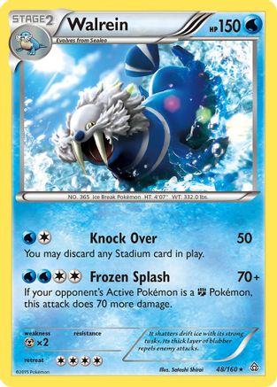 Walrein 048 XY Primal Clash - Rare