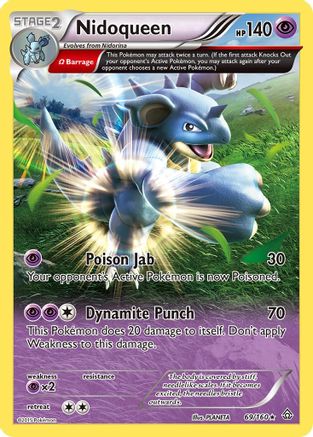 Nidoqueen (Omega) 069/160 - Reverse Holofoil XY Primal Clash - Rare