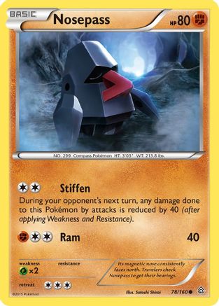 Nosepass 078 XY Primal Clash - Common